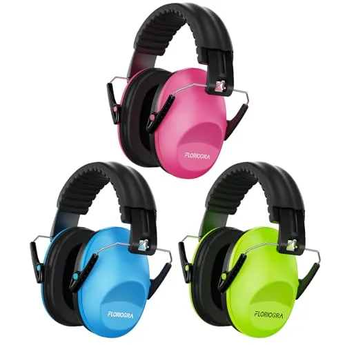 Floriogra Kids Noise Canceling Earmuffs 3-Pack